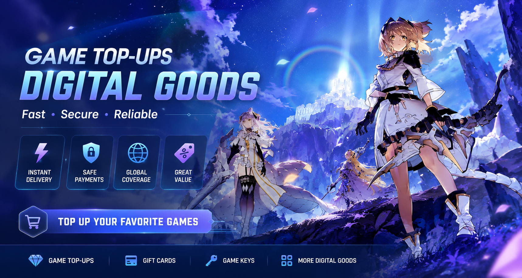 Popular game top-up promotion